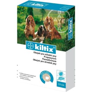 Kiltix antiparazitní obojek pro střední psy 53 cm (1 ks)